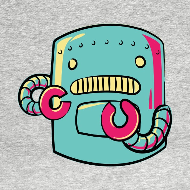 Retro Robot Cartoon by SLAG_Creative